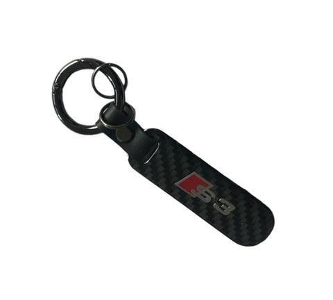 Audi S3 Carbon Fibre Key Ring - Audi Accessories Keychain