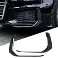 Load image into Gallery viewer, Audi A6 C8 19-21 Front Fog Lamp Garnish Trims  - Faux Carbon
