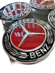 Red Mercedes Wheel Caps