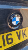 BMW 74mm Rear Badge Surround - Gloss Black - De-chrome Rear F30 F31 F33 F80 Trunk Boot Rear Emblem