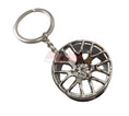 Load image into Gallery viewer, Alloy Wheel Rim Keychain Keyring
