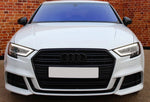 Audi Black Front Emblem -Audi A3 A4 A5 A6 A7 Q3 Q5 Q7 A1 B9 C7 A6L S3 S5 S7 TT