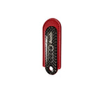 Audi Red Carbon Fibre/Leather Key Ring - Accessories