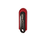 Audi Red Carbon Fibre/Leather Key Ring - Accessories