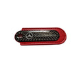 Load image into Gallery viewer, Mercedes Red Carbon Fibre/Leather Key Ring - Accessories
