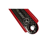 AMG Red Carbon Fibre/Leather Key Ring - Accessories