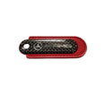 Load image into Gallery viewer, AMG Red Carbon Fibre/Leather Key Ring - Accessories

