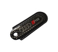 Load image into Gallery viewer, Audi RS Black Carbon Fibre/Leather Key Ring - Accessories
