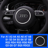Audi Diamond Steering Wheel Trim Red / Blue / Silver - Audi A3 A4 A5 A6 A7 A8 Q3 Q5 Q7 Q8 A1 B9 C7 A6L S3 S5 S7 TT