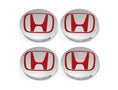 Load image into Gallery viewer, Honda Centre Wheel Caps Grey/Red Wheel Caps 68mm
