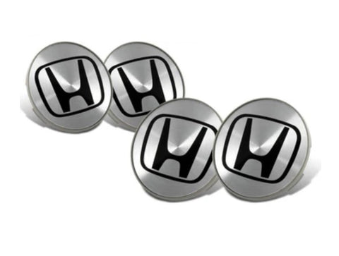 Honda Centre Wheel Caps Silver / Black Wheel Caps 68mm