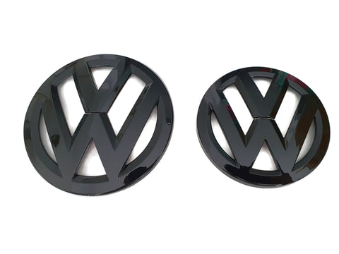 VW Jetta 2012-14 Gloss Black Front and Rear Badge Cover