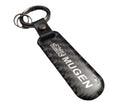 Load image into Gallery viewer, Mugen Black Carbon Fibre/Leather Key Ring - Accessories Honda keychain
