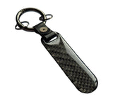 Mugen Black Carbon Fibre/Leather Key Ring - Accessories Honda keychain