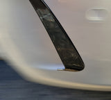 Mercedes C Class W205 Rear Bumper Side Air Vent Trims Fins Spoilers AMG Line 2014-18 4 Door