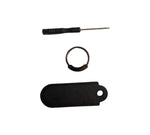 Honda Black Carbon Fibre/Leather Key Ring - Accessories