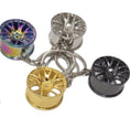 Load image into Gallery viewer, Alloy Wheel Rim Keychain Keyring
