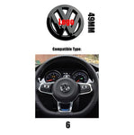 VW Black Steering Wheel Badge 49mm - Golf 8