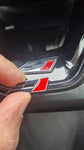 Cupra Steering Wheel Badge Racing Flag - Seat Leon ibiza