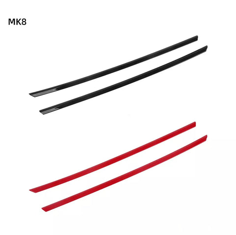 VW Golf MK8 Front Grill De-Chrome Strips 2021 - Black / Red