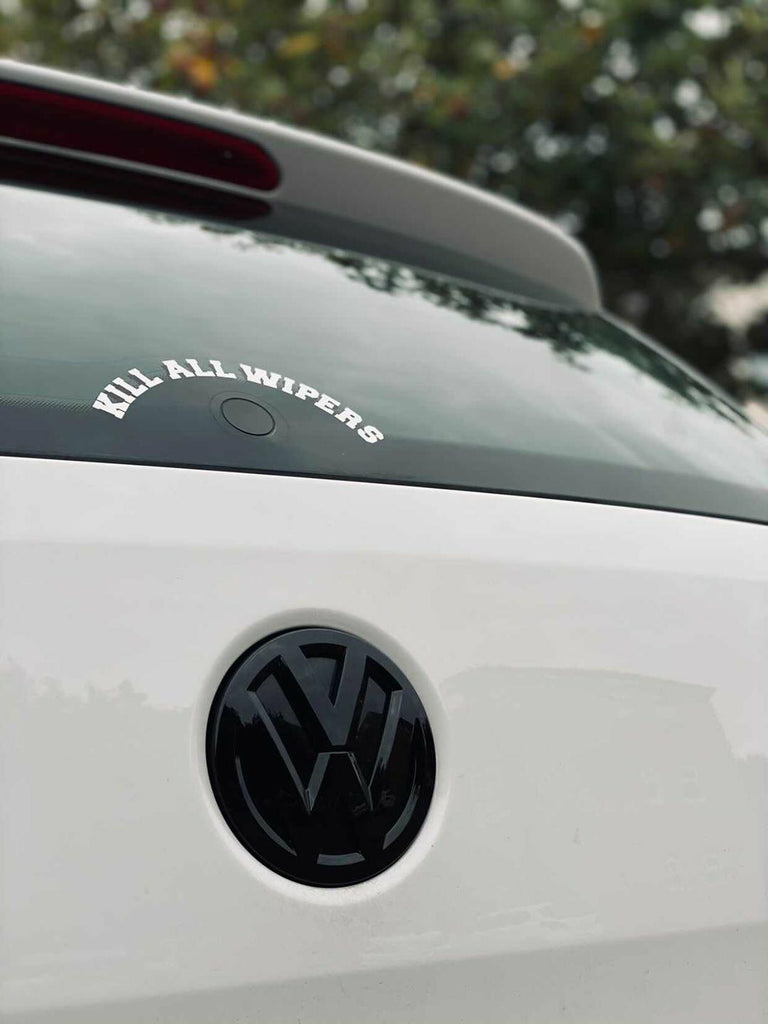 VW Polo 6 Rear Logo Black