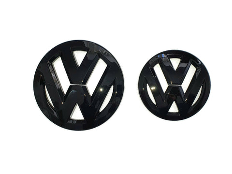 VW Touareg Gloss Black Front and Rear Badge Cover 16-18