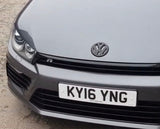 VW Scirocco Gloss Black Front and Rear Badge Cover 09-14