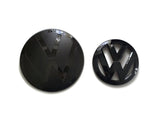 VW Golf 8 Gloss Black Front and Rear Badge Cover 21+ MK8 ACC