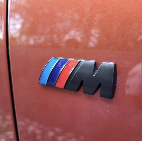 Original BMW M black badges for front fenders - 51145A4B373